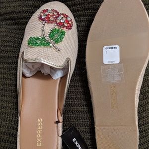 Express canvas cherry espadrilles